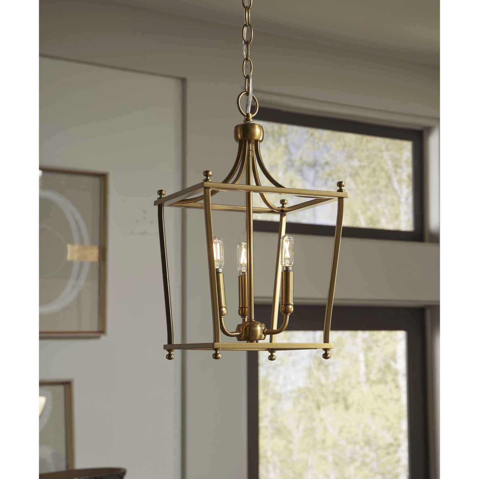 Parkhurst 3 Light 11 inch Brushed Bronze Foyer Pendant Ceiling Light